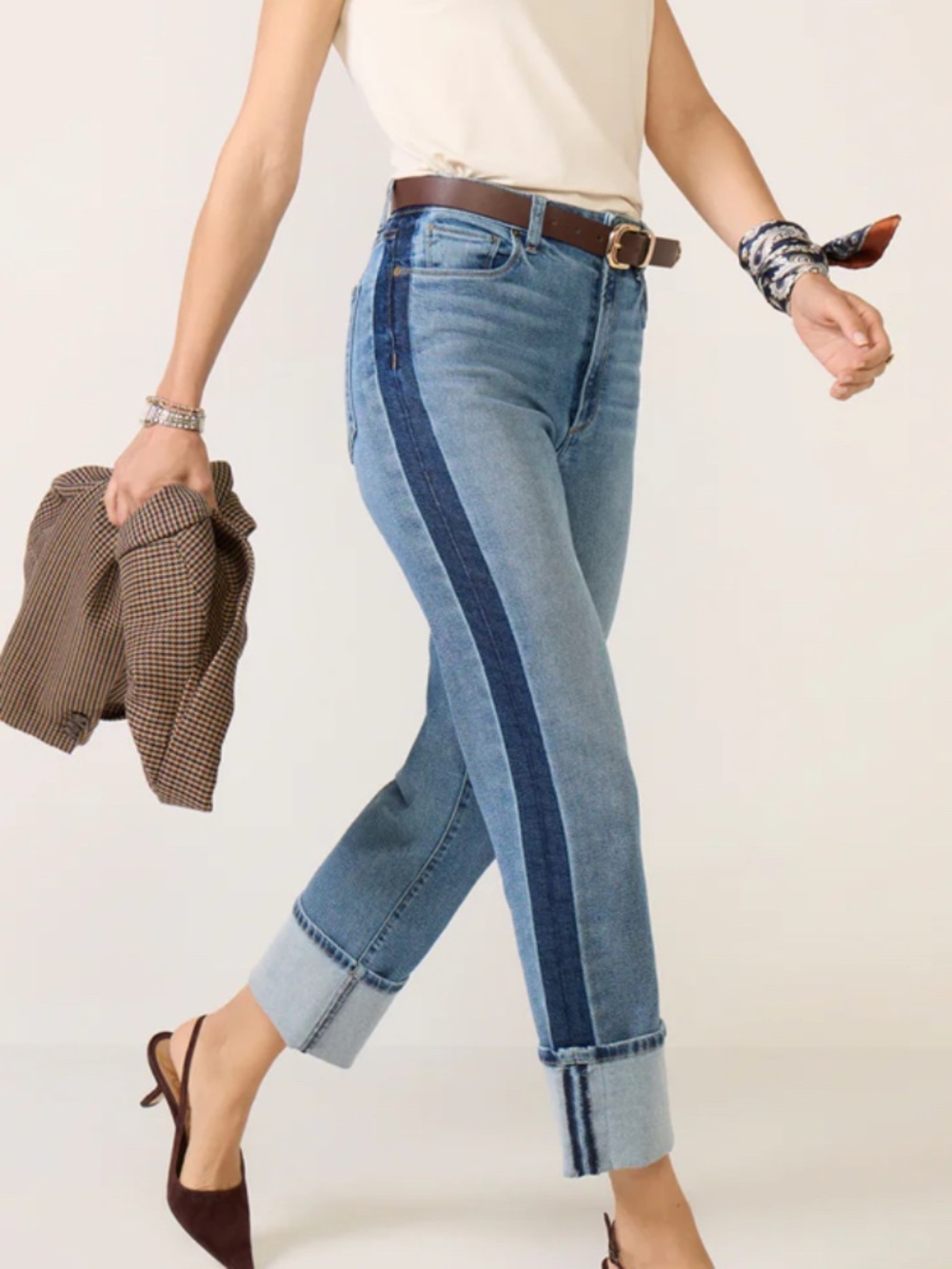 EVEREVE EVER CUFF TUX STRAIGHT JEANS
